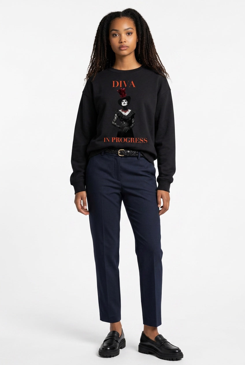 Drop Shoulder Sweatshirt — DIVA IN PROGRESS | Theatre-Inspired Fashion