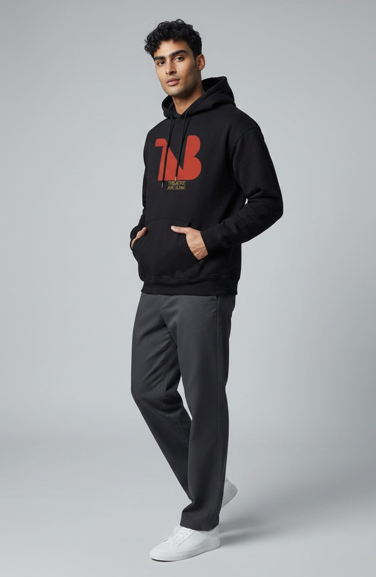 Theatre-Inspired Statement Hoodie — THEATRE NOIR BLANC | Noir Aesthetic