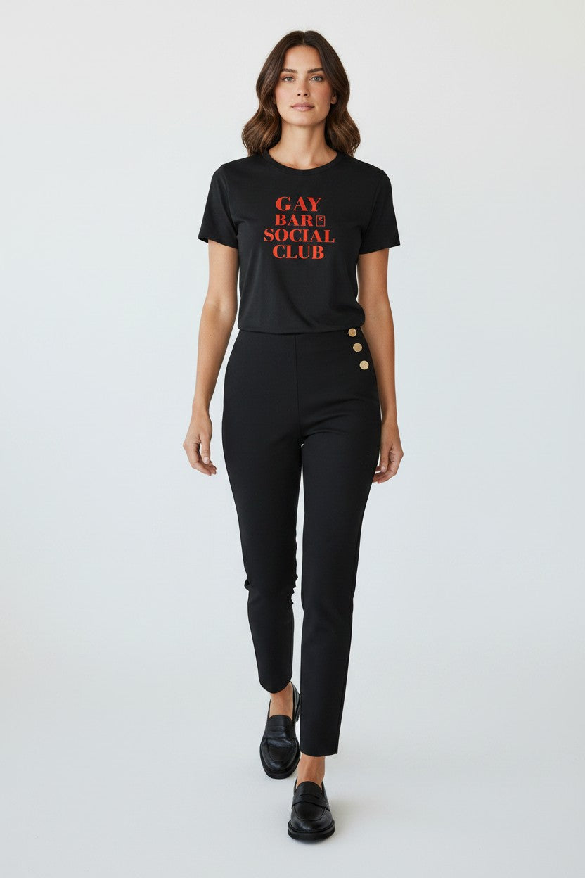 Women's Crewneck Tee — GAY BAR SOCIAL CLUB | Conversation Collection