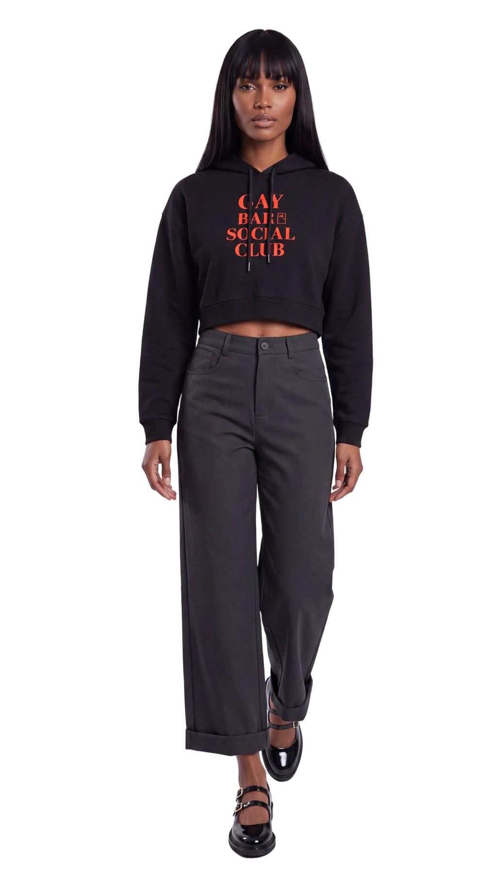 Women's Cropped Hoodie | GAY BAR SOCIAL CLUB
