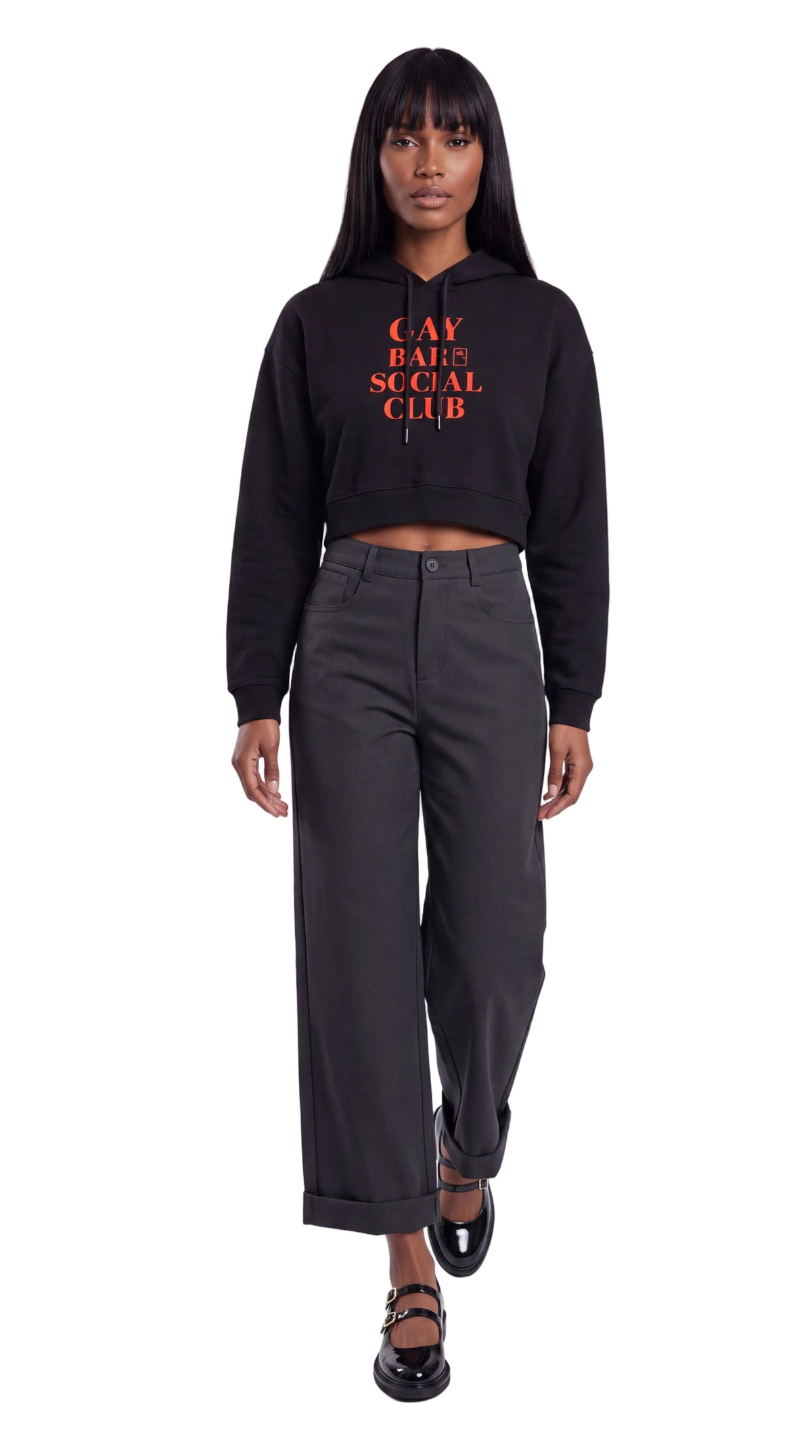 Women's Cropped Hoodie | GAY BAR SOCIAL CLUB