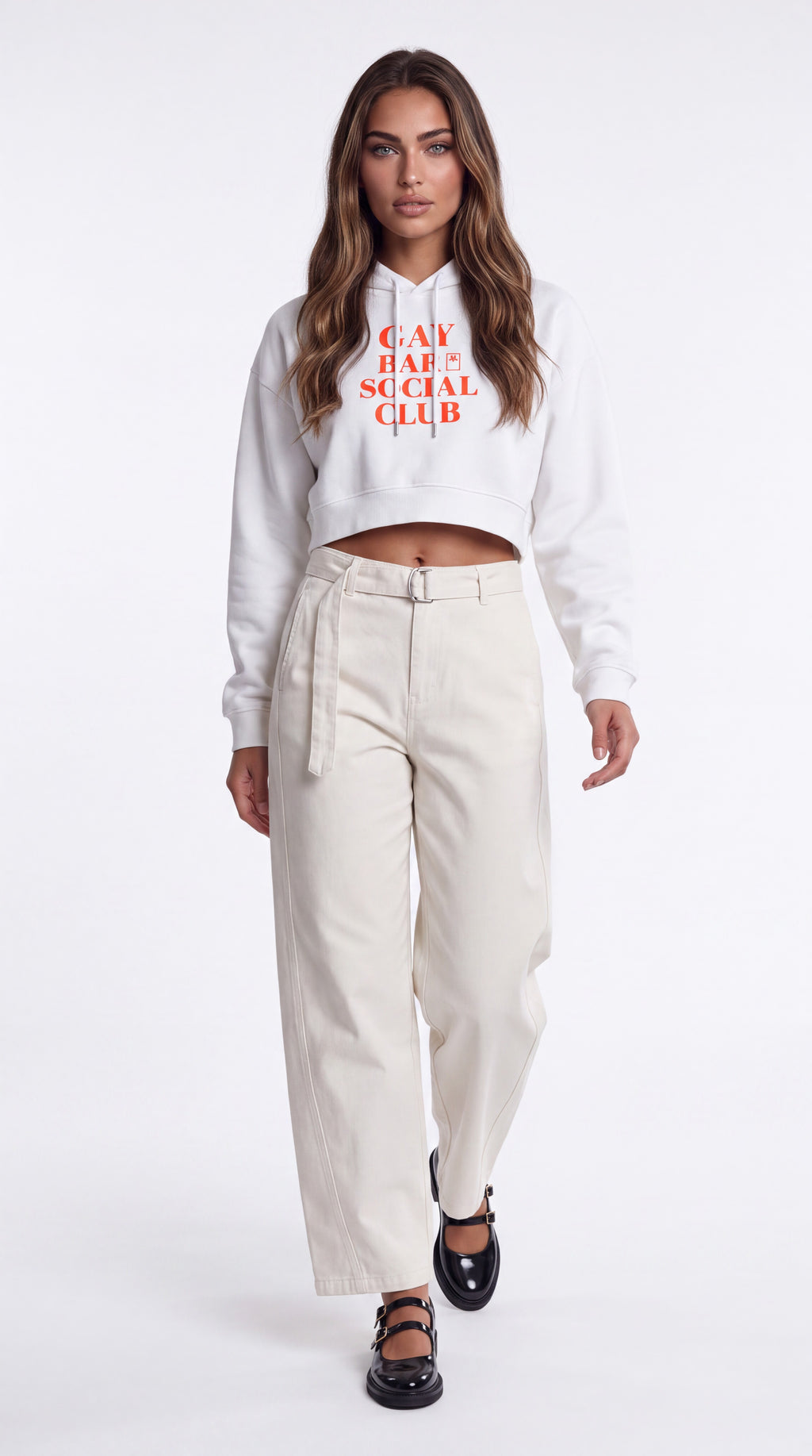Women's Cropped Hoodie | GAY BAR SOCIAL CLUB