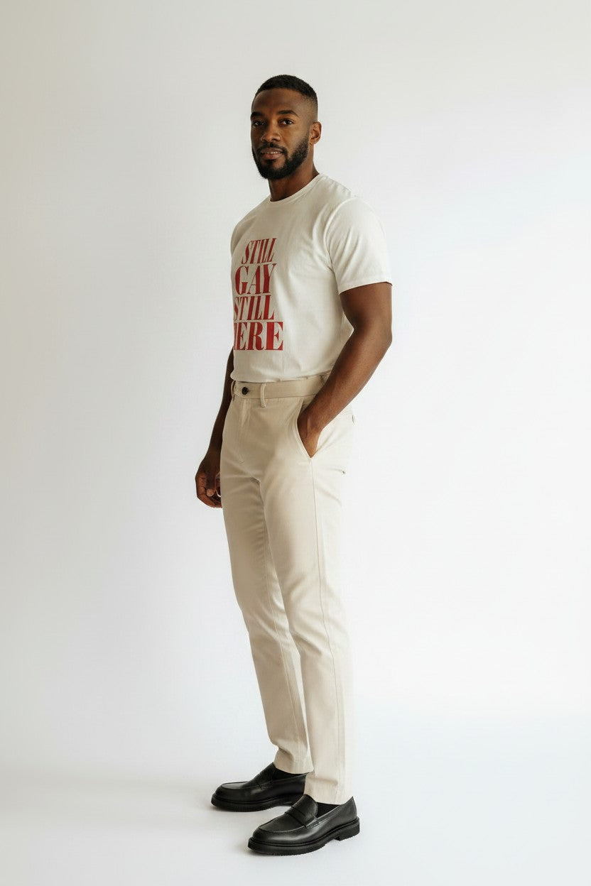 Crewneck Relaxed Fit Tee — STILL GAY STILL HERE | Gay Icon Collection