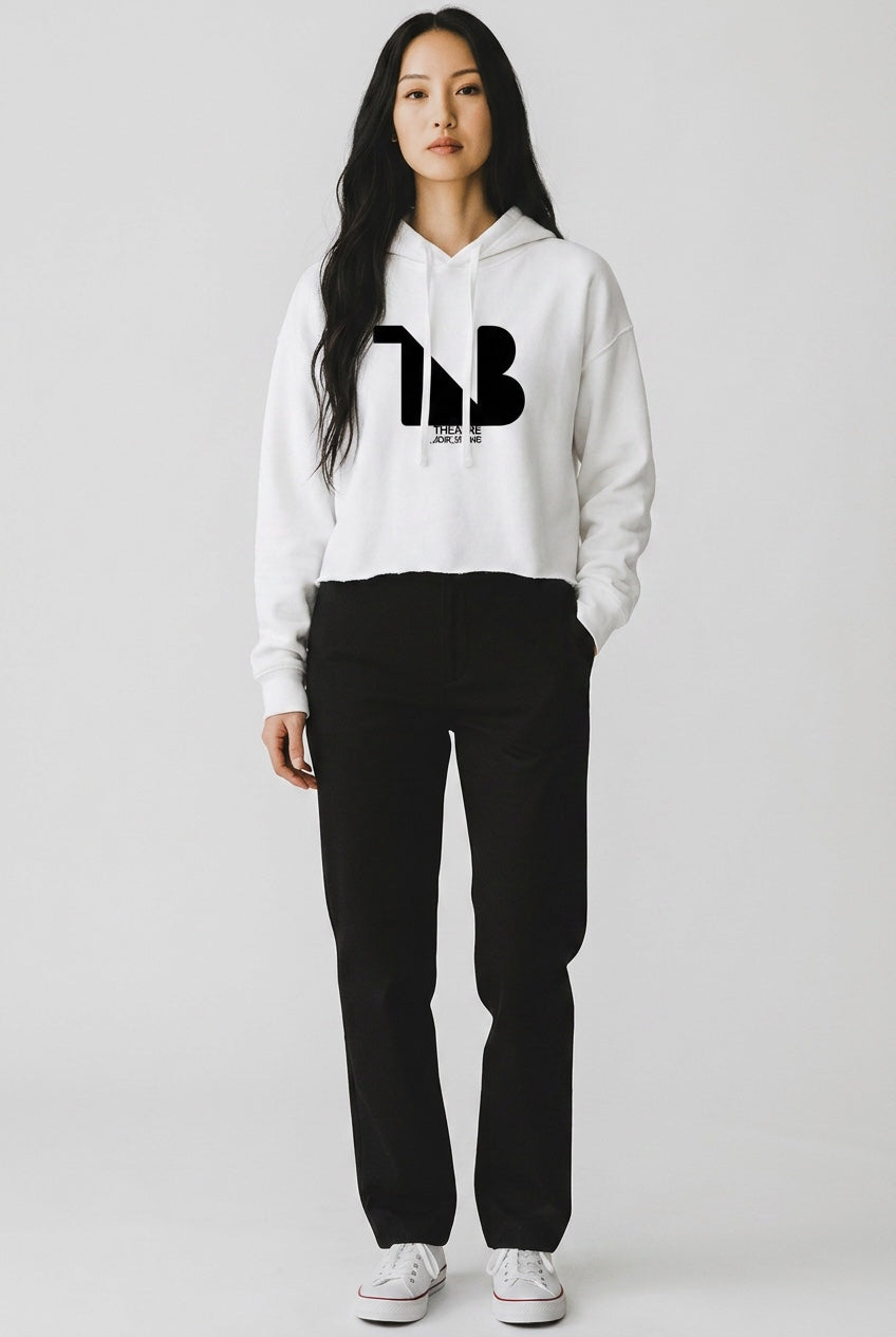 THEATRE NOIR BLANC Women's Signature Cropped Hoodie