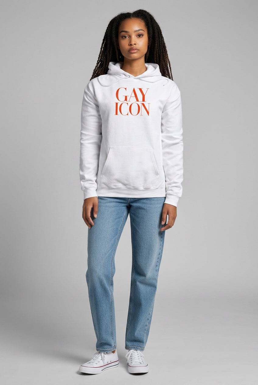 Bold LGBTQ+ Statement Hoodie | GAY ICON | GAY ICON COLLECTION