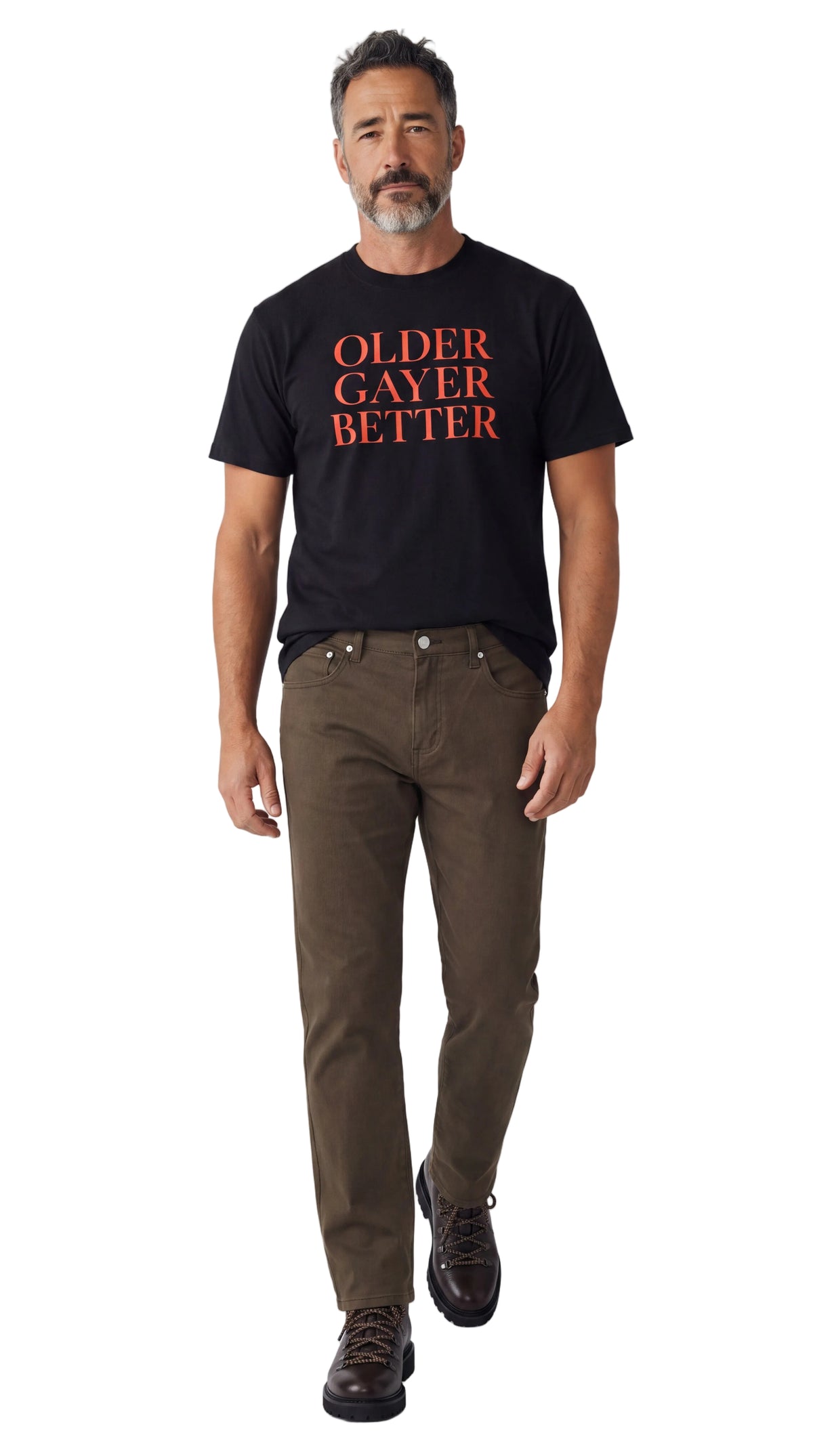 Unisex Seamless 100% Cotton Tee | OLDER GAYER BETTER