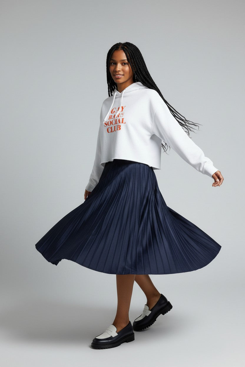 Women's Cropped Hoodie — GAY BAR SOCIAL CLUB | CONVERSATION COLLECTION