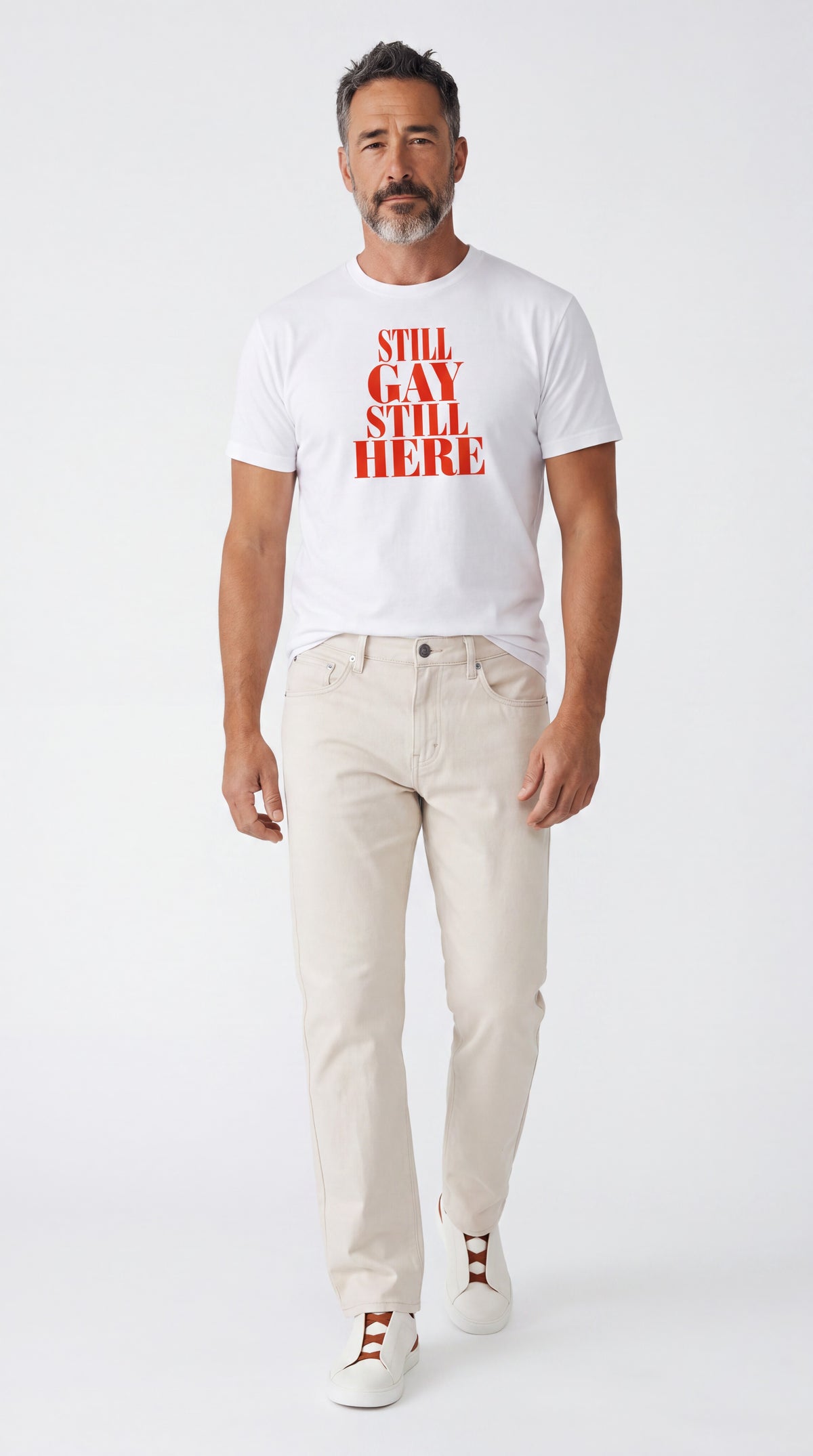 Unisex Seamless 100% Cotton Tee | STILL GAY STILL HERE