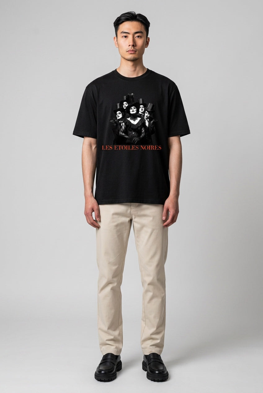 Earth Tone Heavyweight Tee — LES ÉTOILES NOIRES | Noir Aesthetic