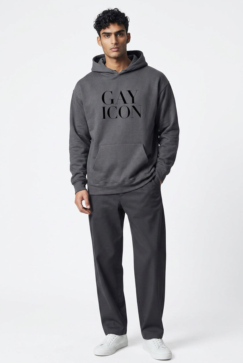 Bold LGBTQ+ Statement Hoodie | GAY ICON | GAY ICON COLLECTION