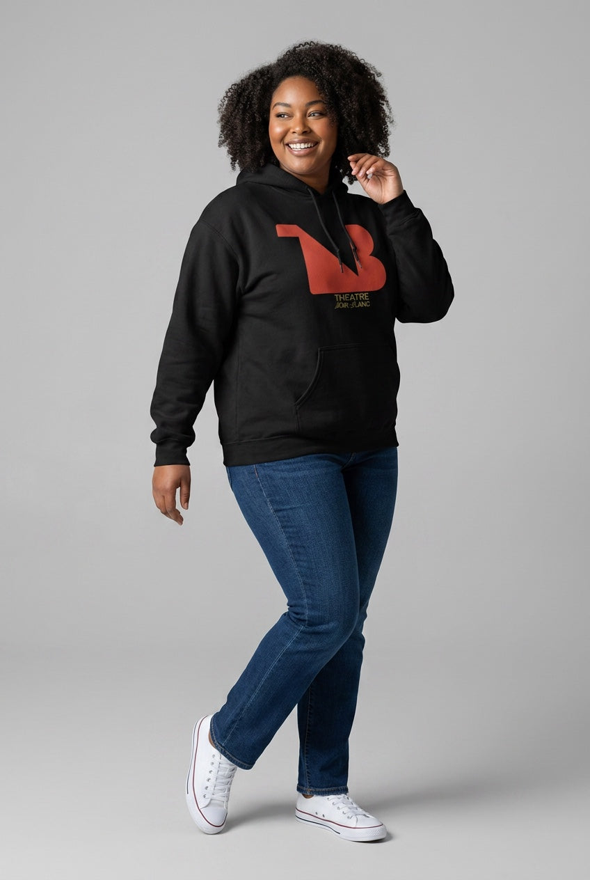 Theatre-Inspired Statement Hoodie — THEATRE NOIR BLANC | Noir Aesthetic