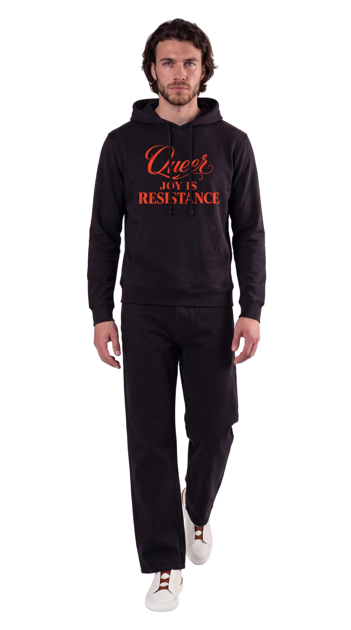 Unisex Heavyweight 100% Cotton Hoodie | QUEER JOY IS RESISTANCE