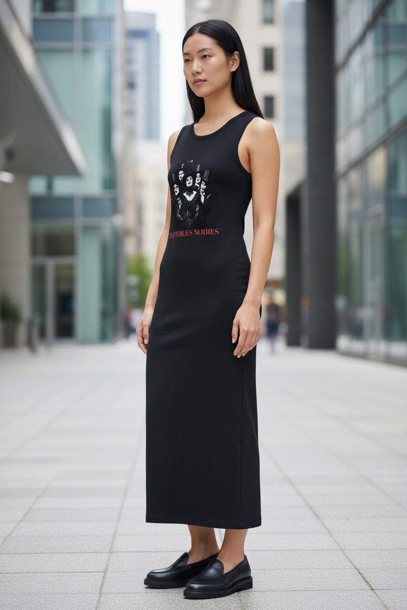 Women's Slim Sleeveless Dress | LES ÉTOILES NOIRES | LE SALON COLLECTION