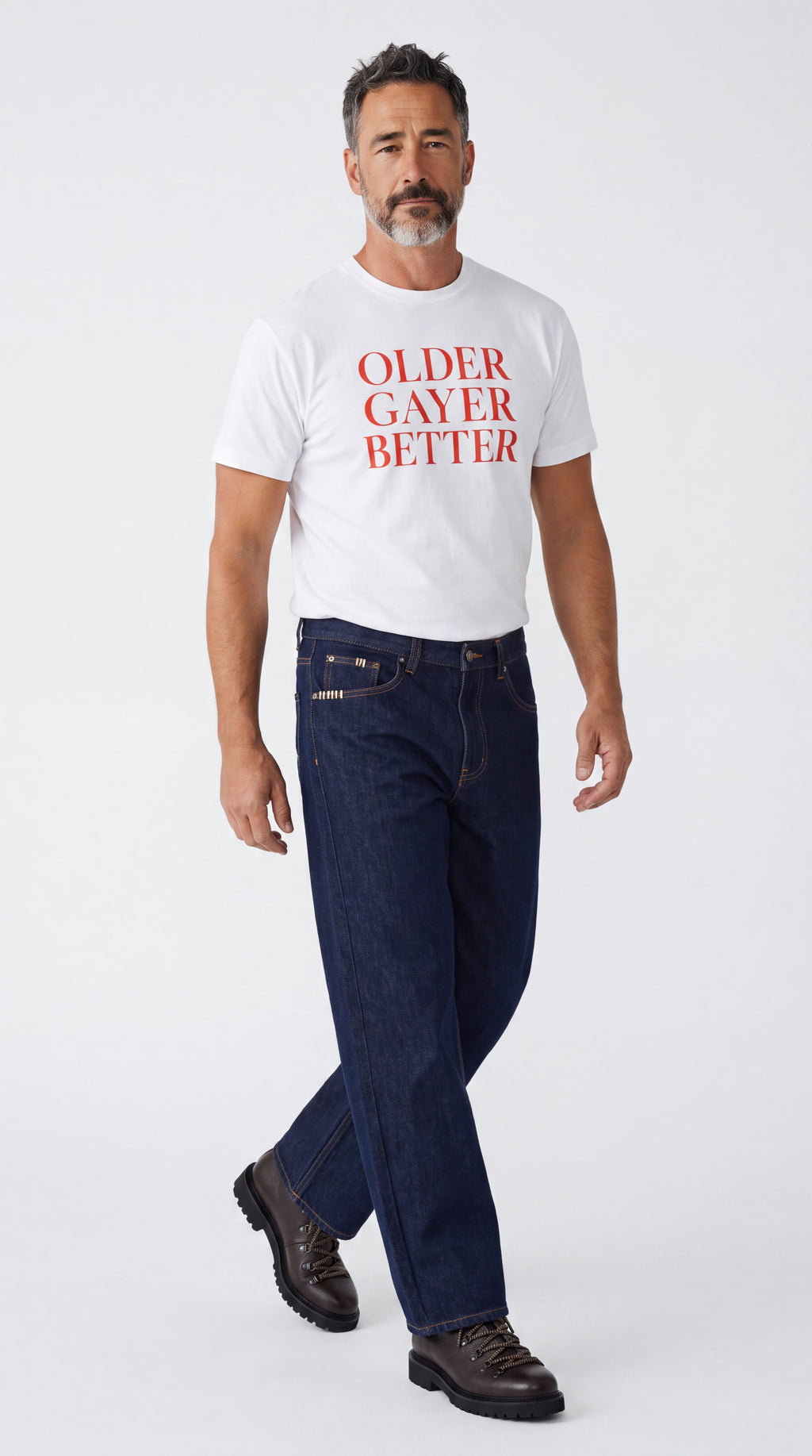 Unisex Seamless 100% Cotton Tee | OLDER GAYER BETTER