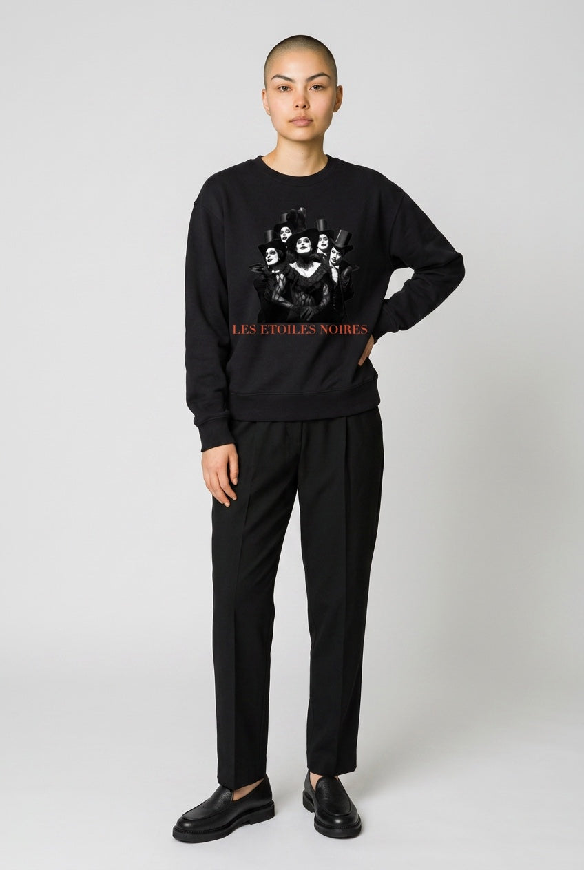 Drop Shoulder Heavyweight Sweatshirt — LES ÉTOILES NOIRES | Noir Edit