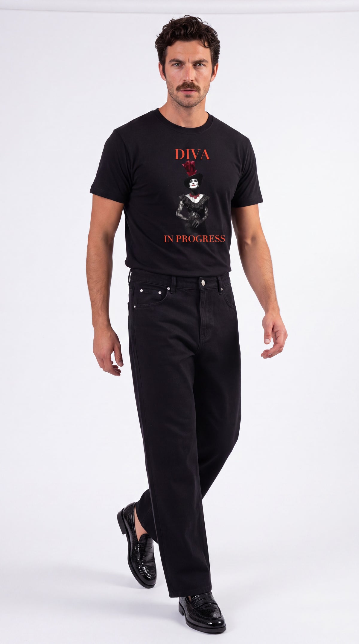 Unisex Slim Fit Heavyweight Tee | DIVA IN PROGRESS