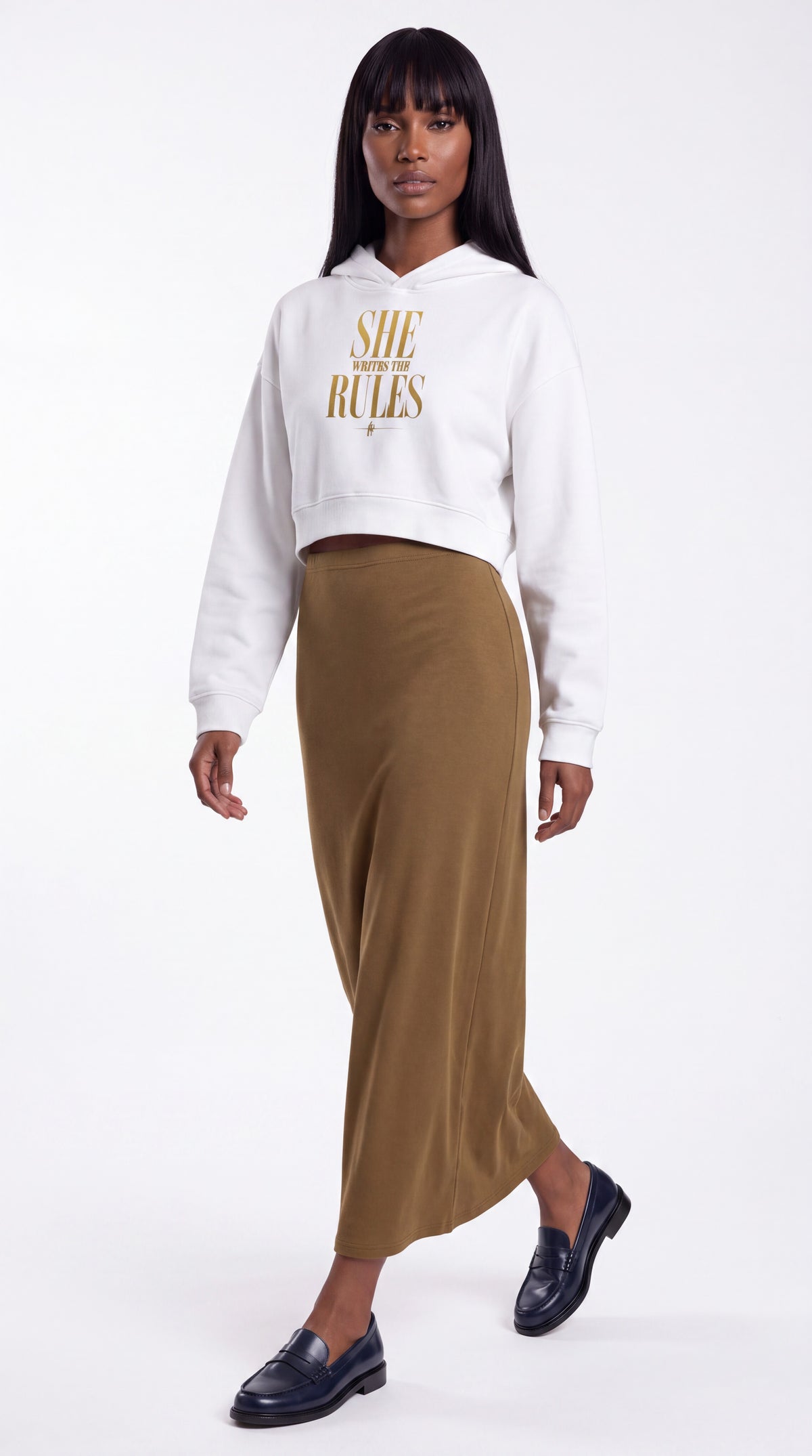 Women's Cropped Hoodie | SHE WRITES THE RULES