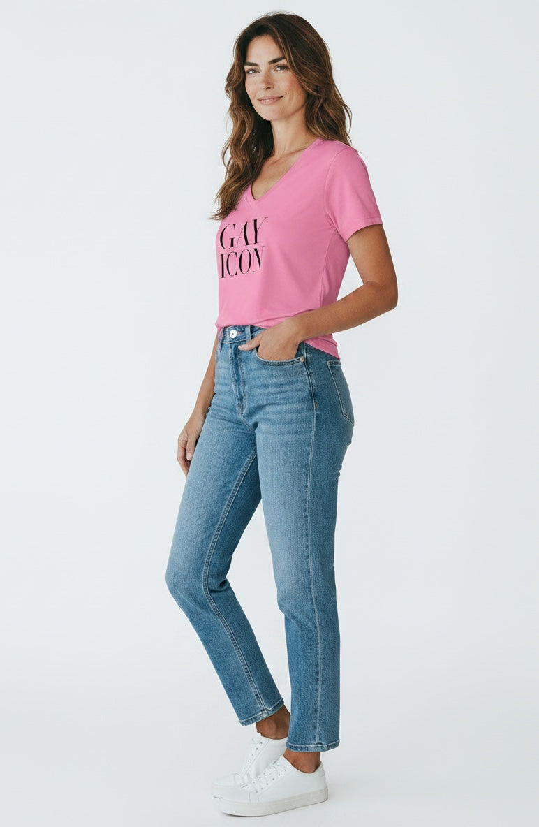 V-Neck Women's Tee Shirt | GAY ICON | GAY ICON COLLECTION
