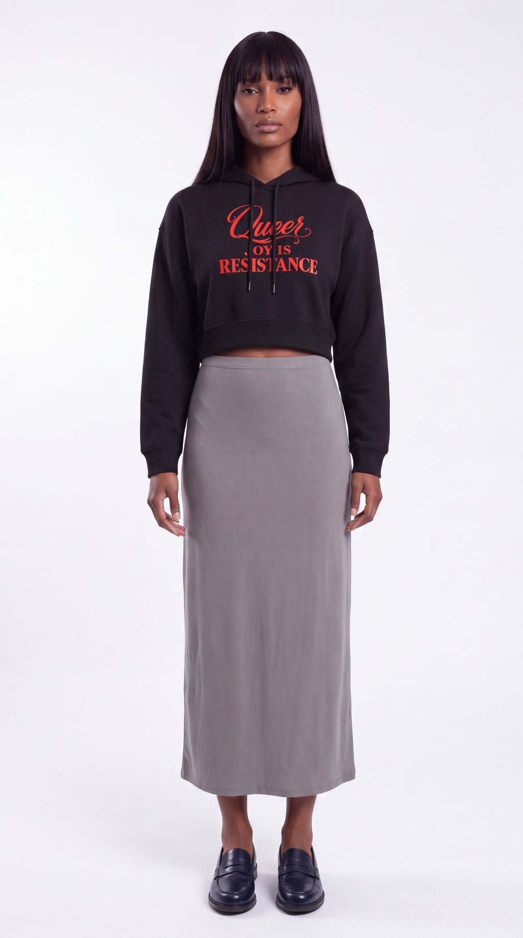 Women's Cropped Hoodie | QUEER JOY IS RESISTANCE