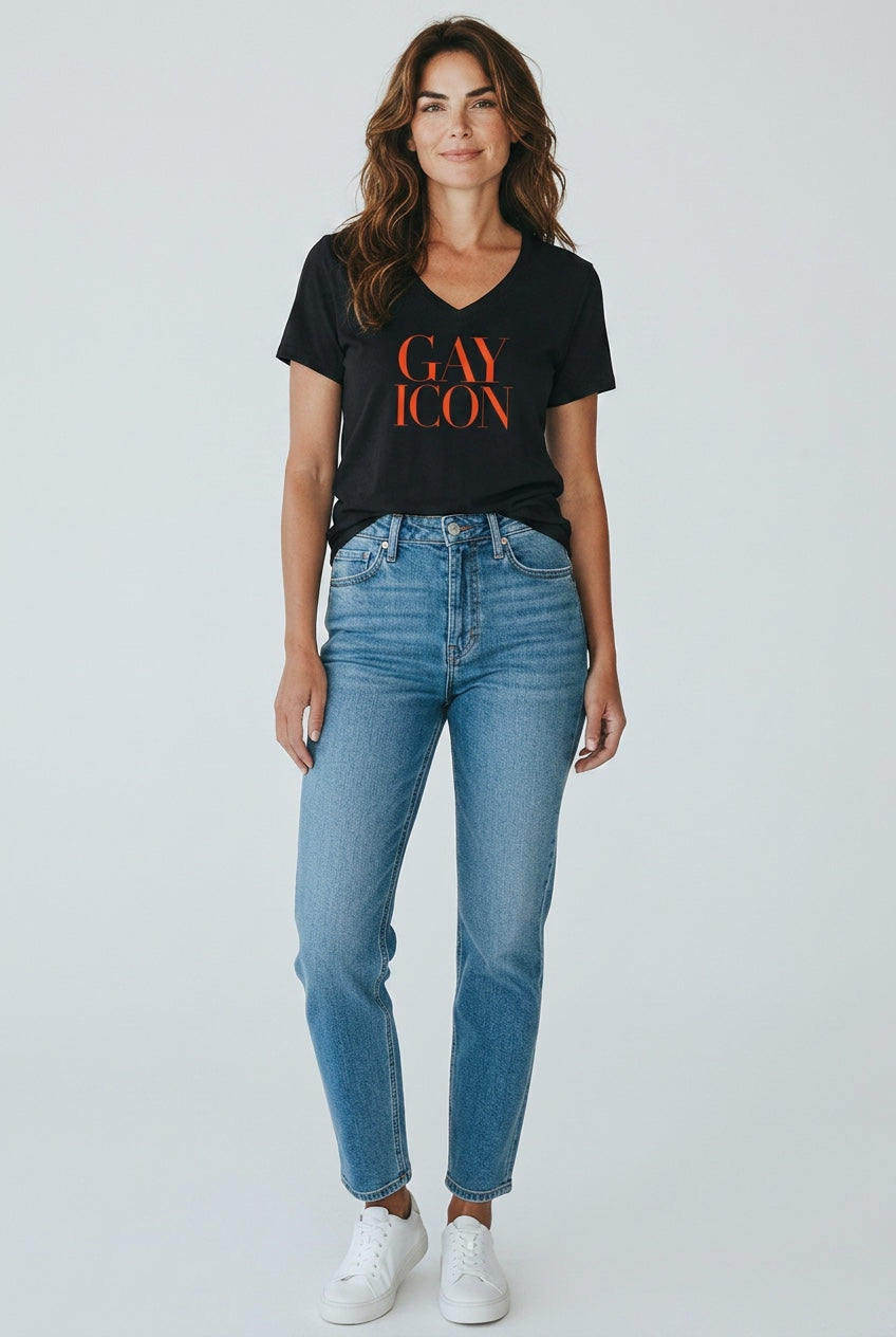 V-Neck Women's Tee Shirt | GAY ICON | GAY ICON COLLECTION