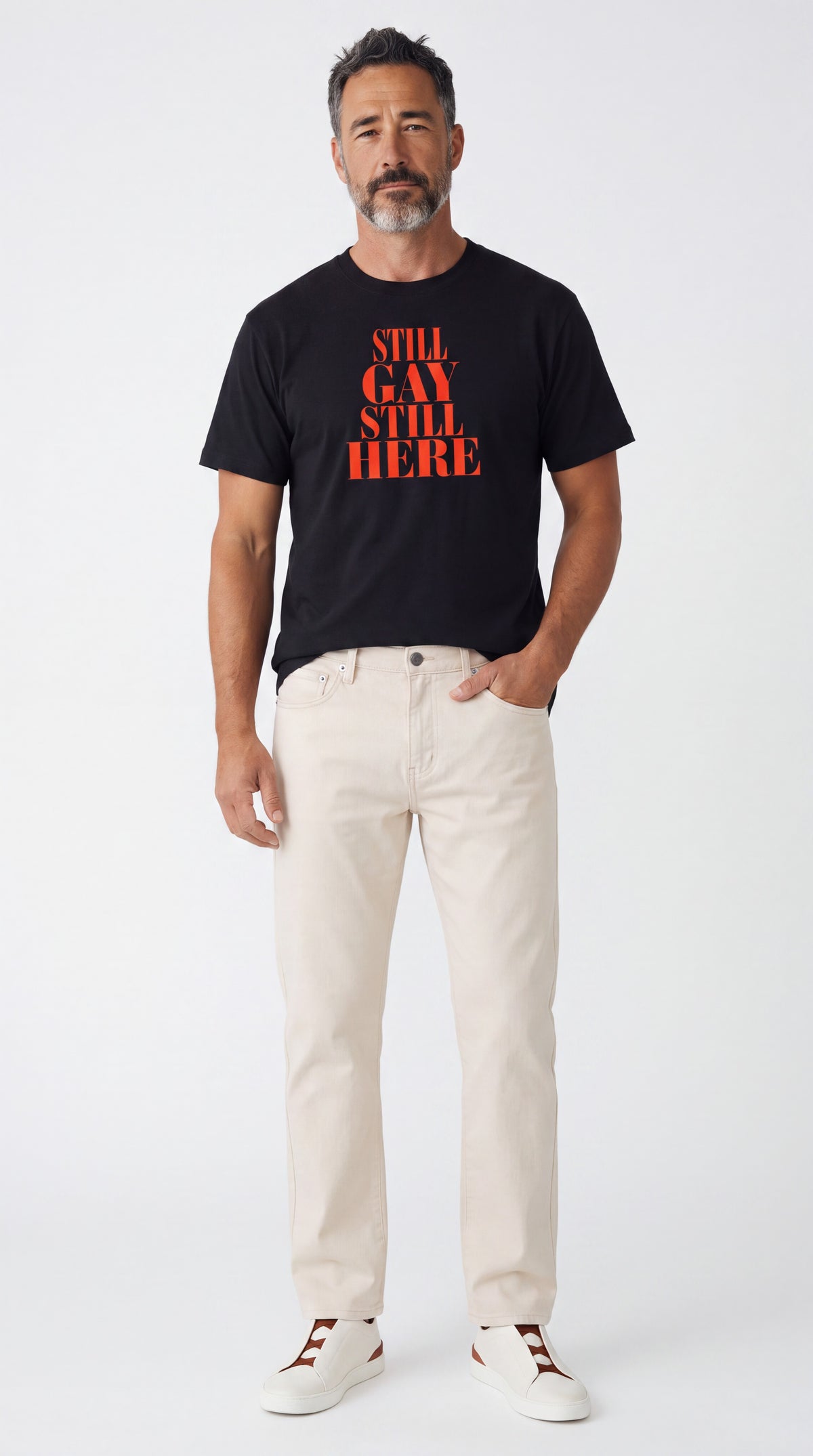 Unisex Seamless 100% Cotton Tee | STILL GAY STILL HERE
