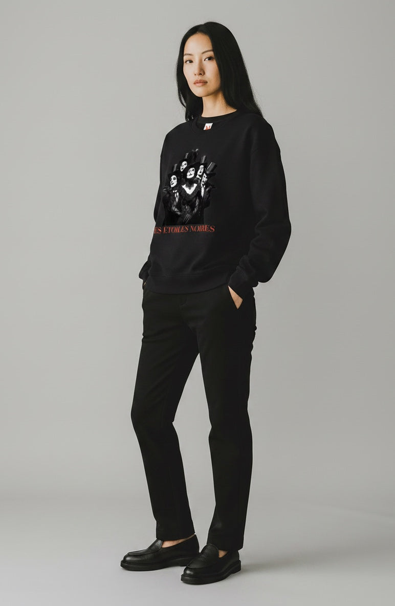 Drop Shoulder Heavyweight Sweatshirt — LES ÉTOILES NOIRES | Noir Edit