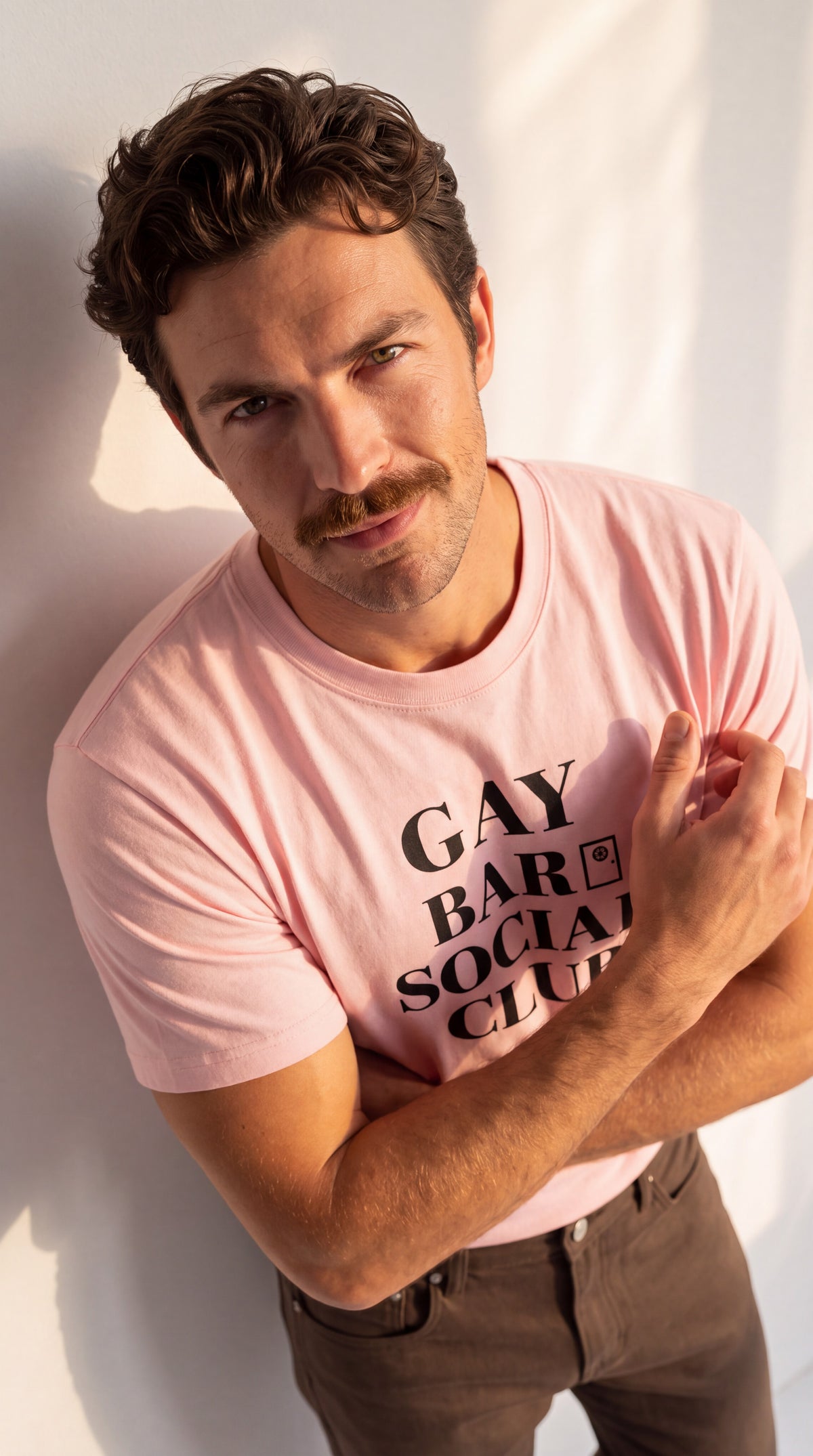 Unisex Seamless 100% Cotton Tee | GAY BAR SOCIAL CLUB Black Logo