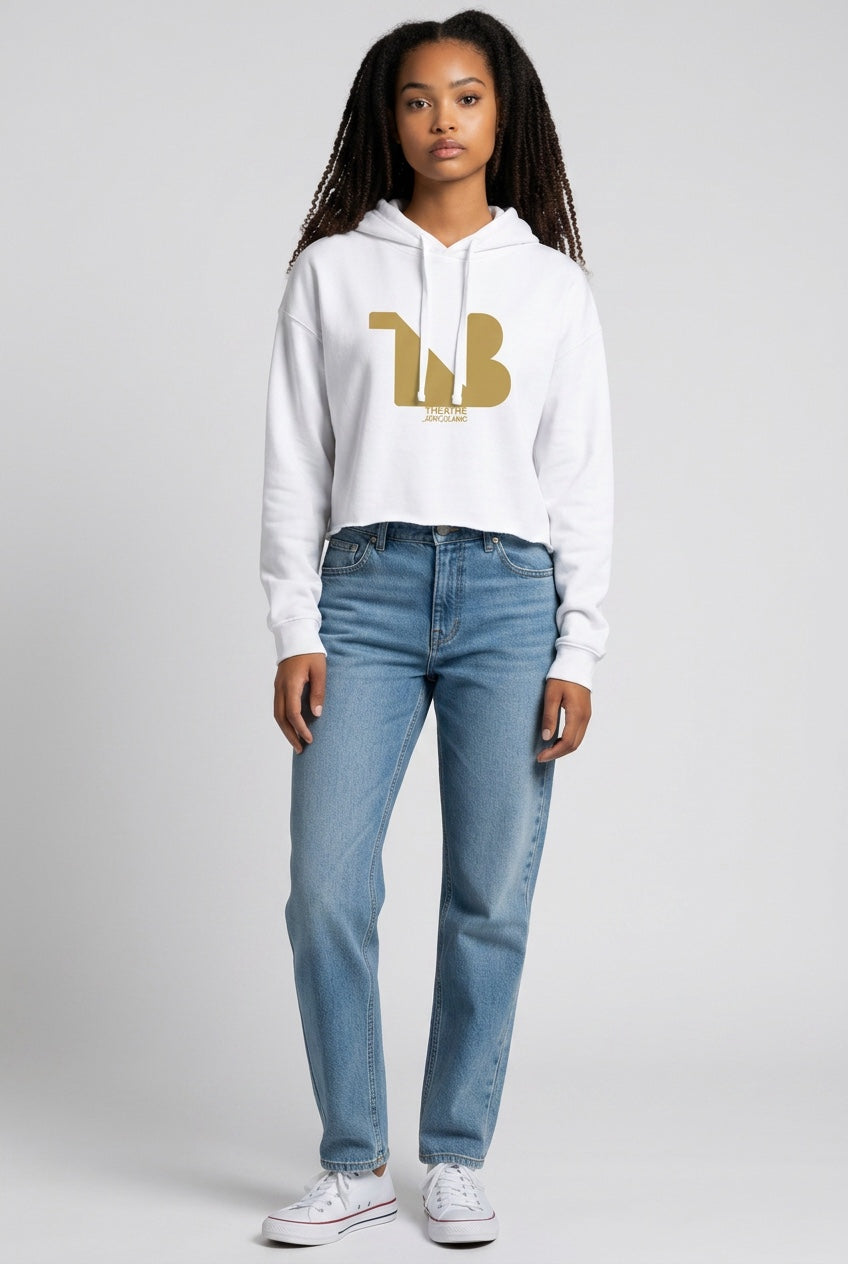 THEATRE NOIR BLANC Damen Signature Cropped Hoodie