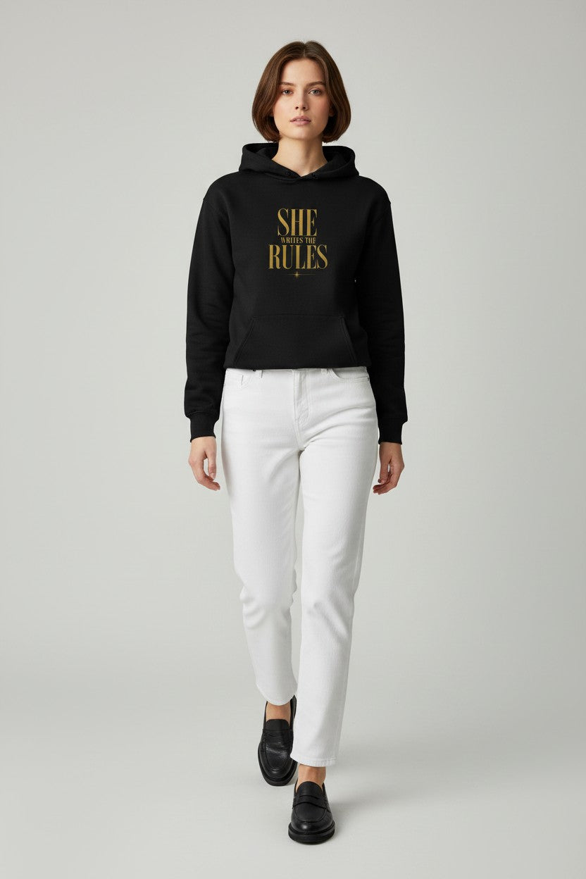 Premium Unisex Fleece Hoodie | SHE WRITES THE RULES | CONVERSATION COLLECTION