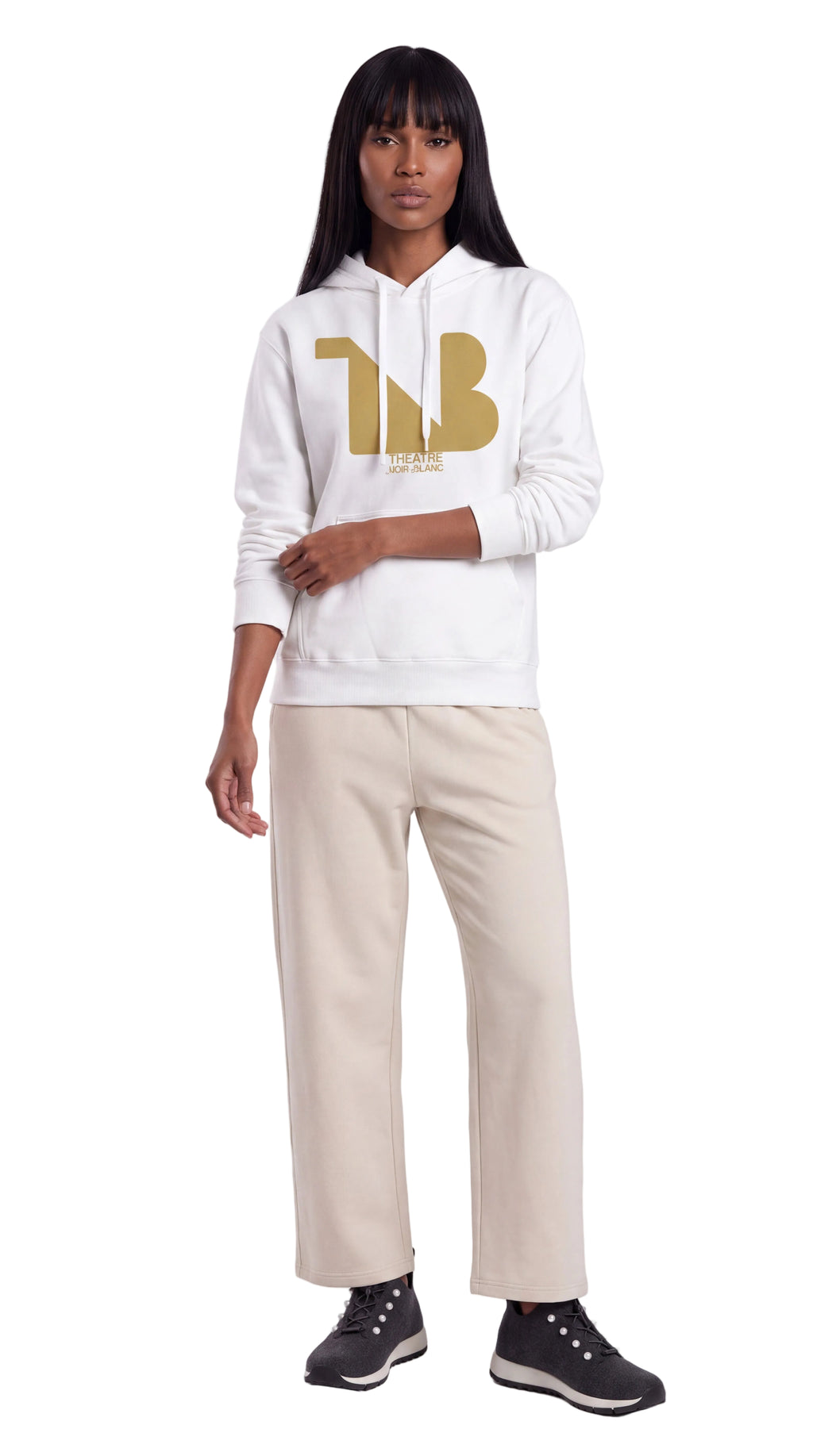 Unisex Heavyweight 100% Cotton Hoodie Gold Logo