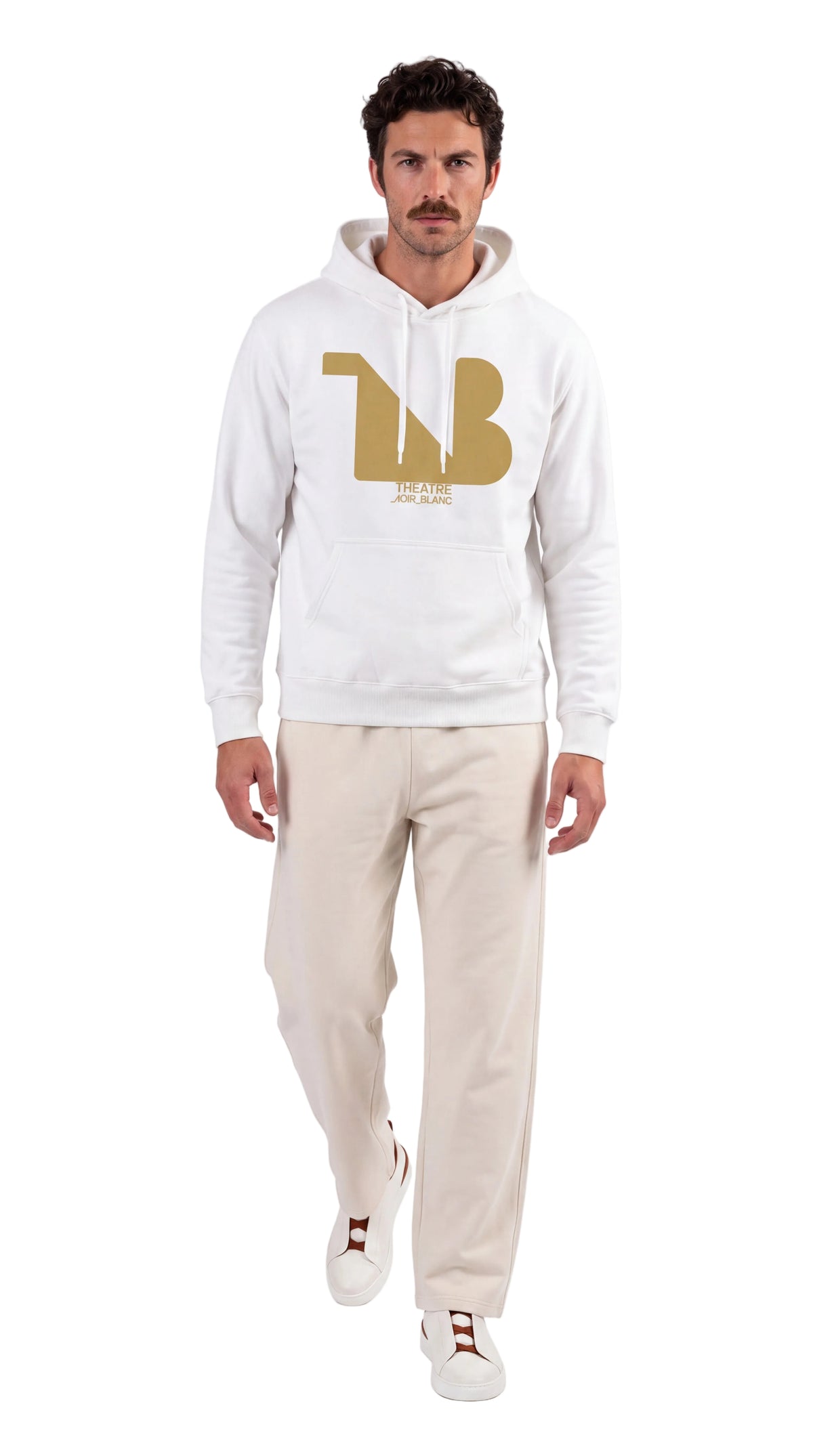 Unisex Heavyweight 100% Cotton Hoodie Gold Logo
