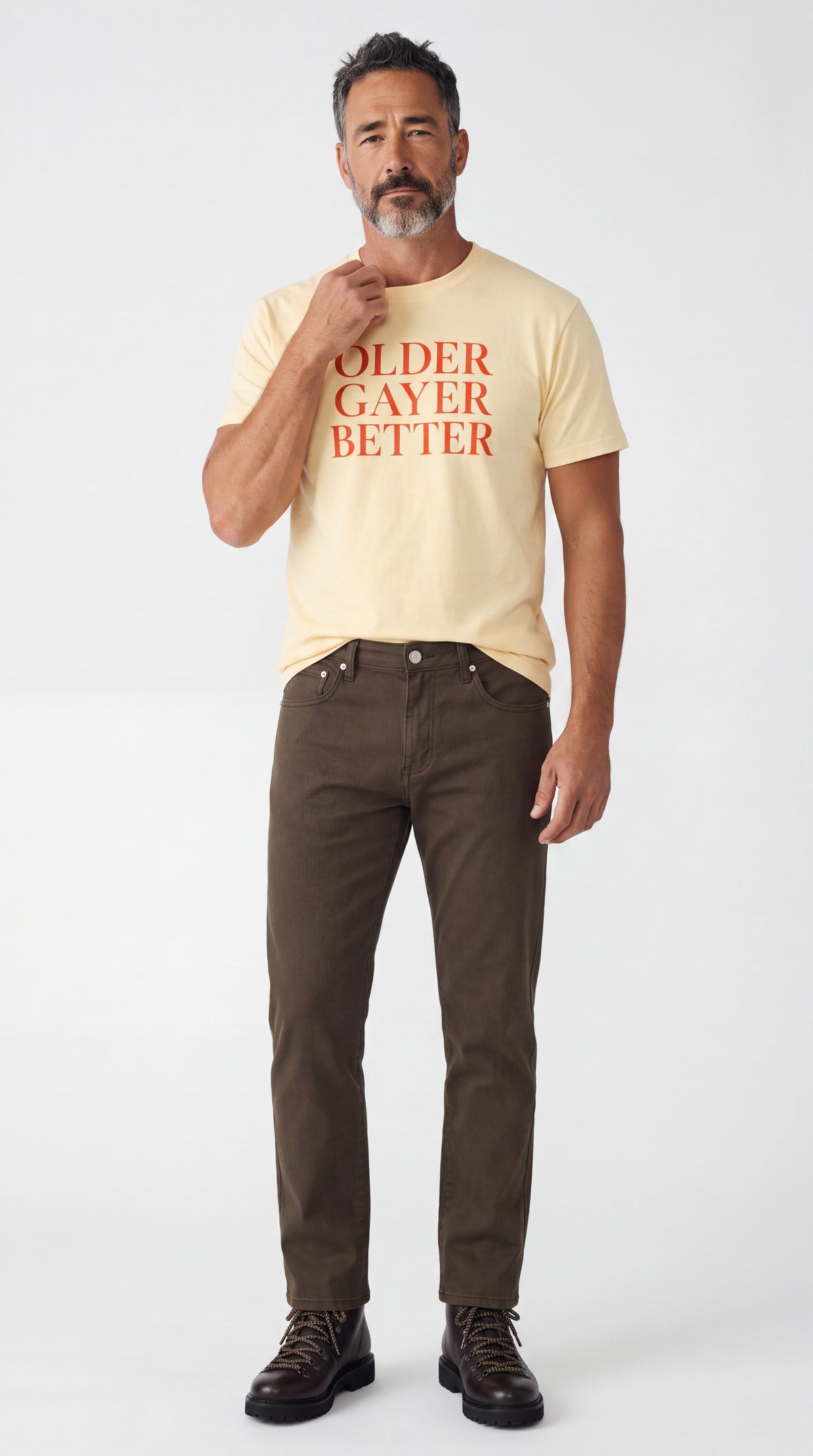 Unisex Seamless 100% Cotton Tee | OLDER GAYER BETTER