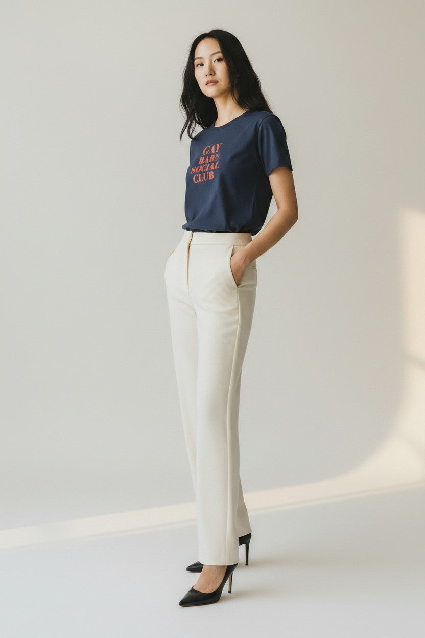 Women's Crewneck Tee — GAY BAR SOCIAL CLUB | Conversation Collection