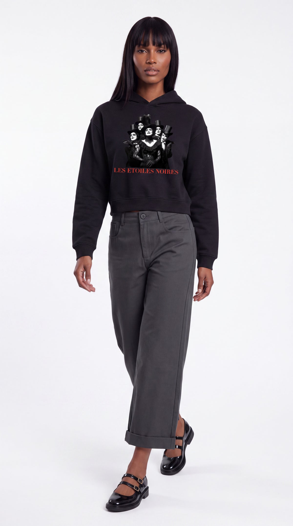 Unisex Cropped Hoodie | LES ÉTOILES NOIRES