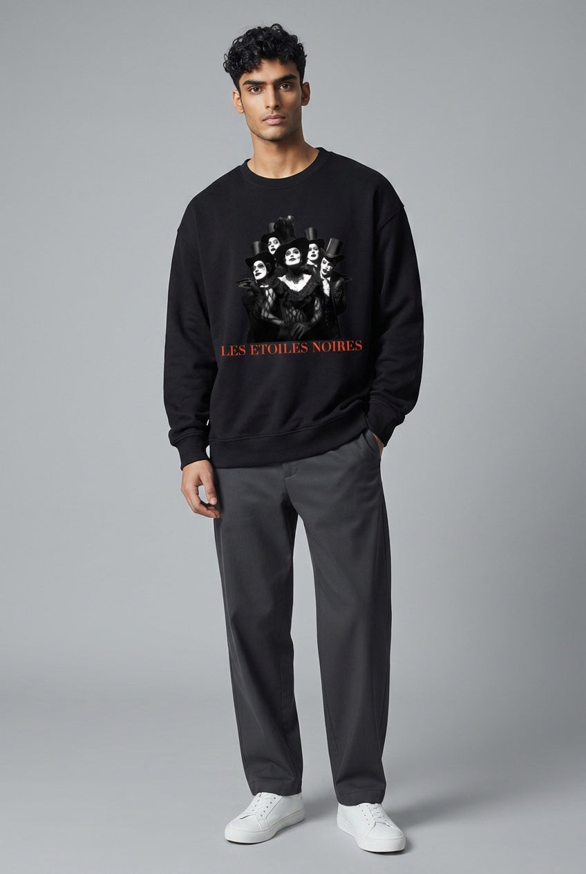 Drop Shoulder Heavyweight Sweatshirt — LES ÉTOILES NOIRES | Noir Edit