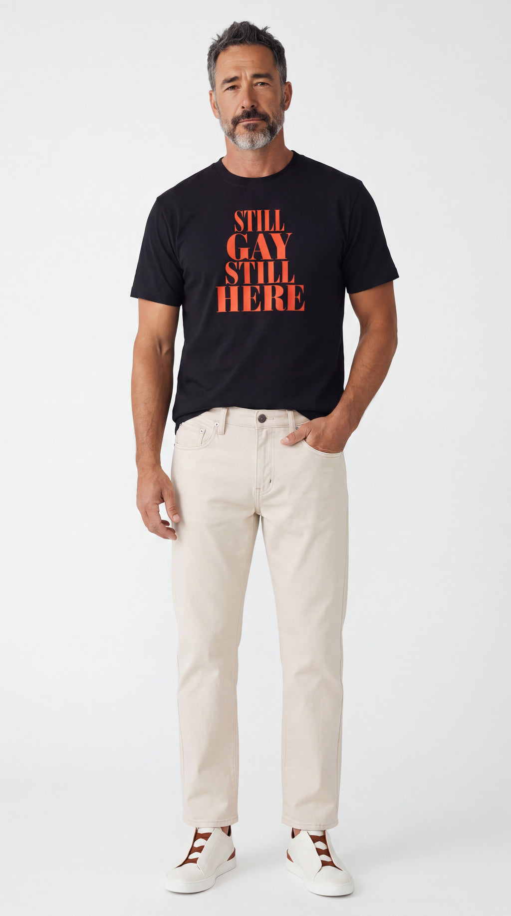 Unisex Seamless 100% Cotton Tee | STILL GAY STILL HERE