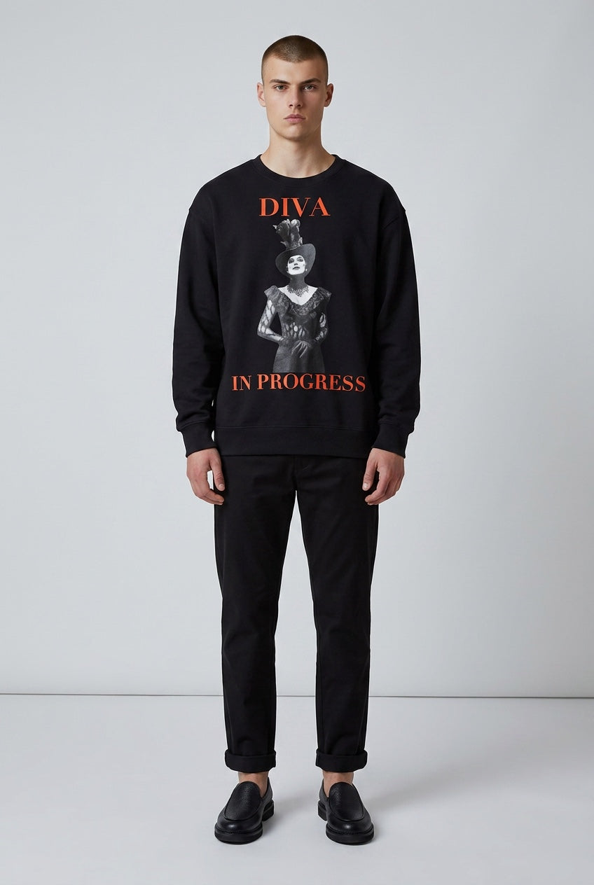Drop Shoulder Sweatshirt — DIVA IN PROGRESS | Theatre-Inspired Fashion