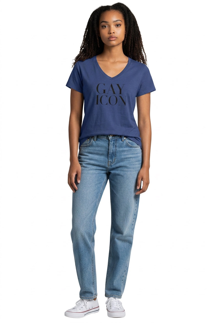 V-Neck Women's Tee Shirt | GAY ICON | GAY ICON COLLECTION