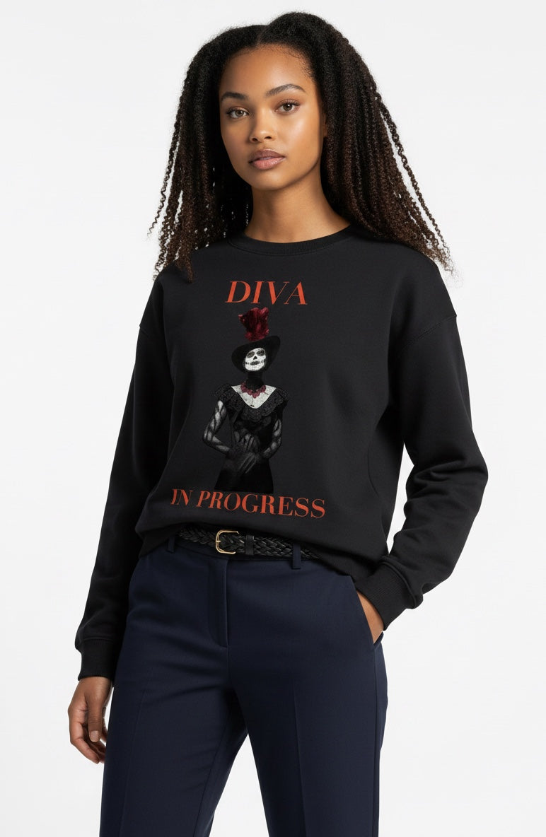 Drop Shoulder Sweatshirt — DIVA IN PROGRESS | Theatre-Inspired Fashion