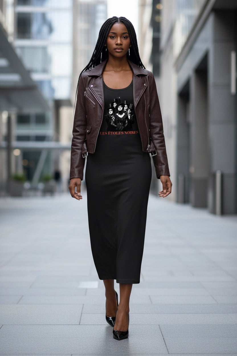 Women's Slim Sleeveless Dress | LES ÉTOILES NOIRES | LE SALON COLLECTION
