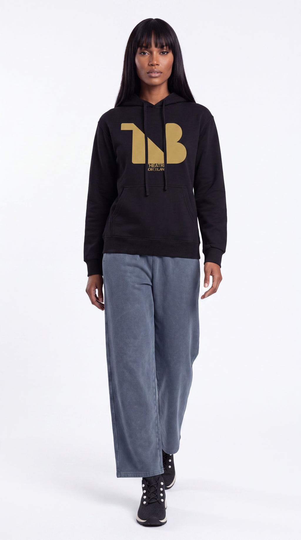 Unisex Heavyweight 100% Cotton Hoodie Gold Logo