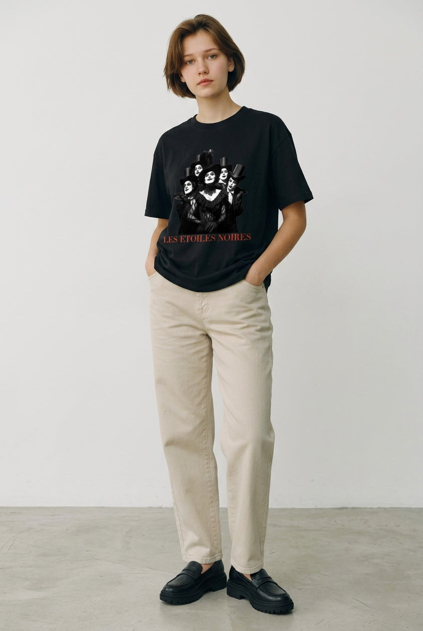 Earth Tone Heavyweight Tee — LES ÉTOILES NOIRES | Noir Aesthetic