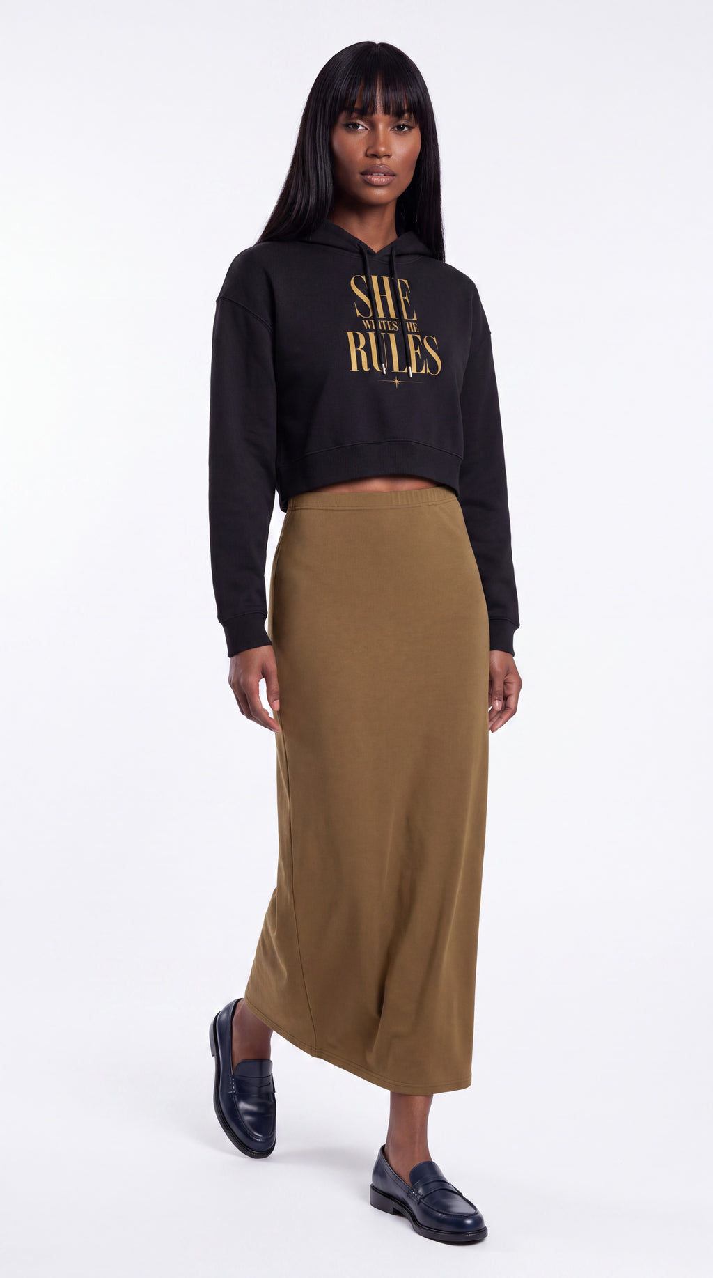 Women's Cropped Hoodie | SHE WRITES THE RULES