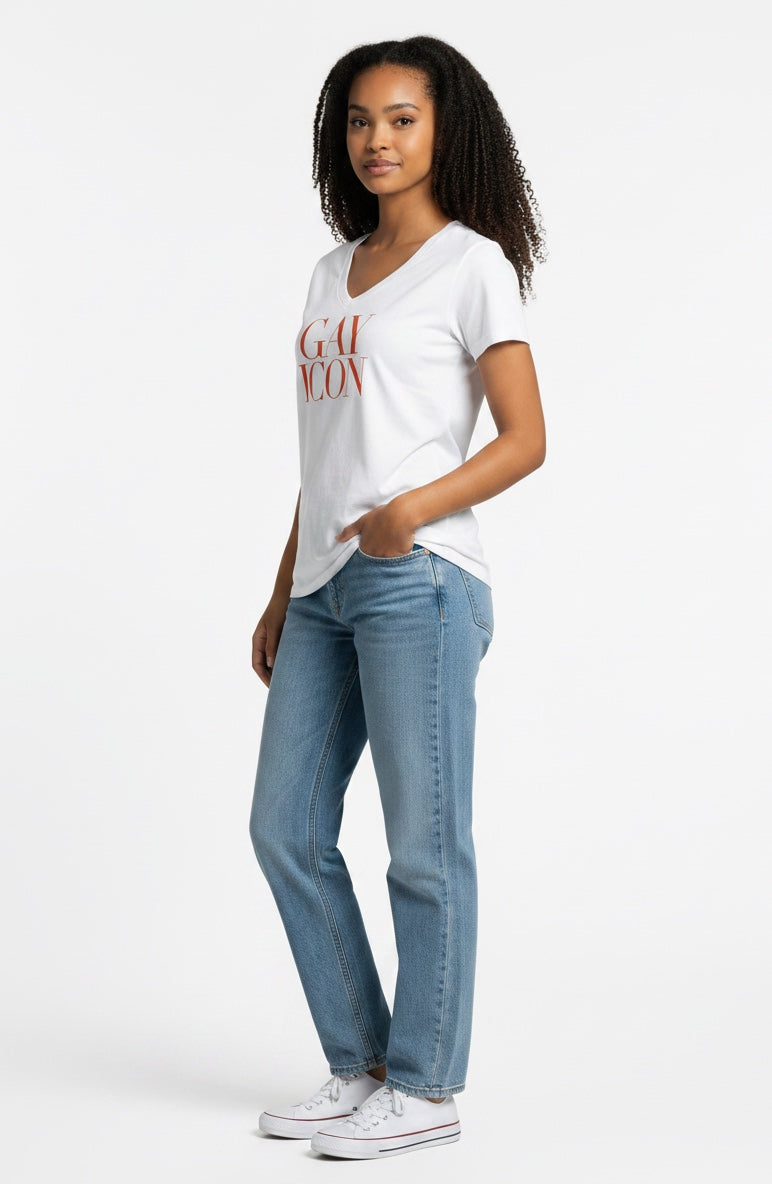 V-Neck Women's Tee Shirt | GAY ICON | GAY ICON COLLECTION