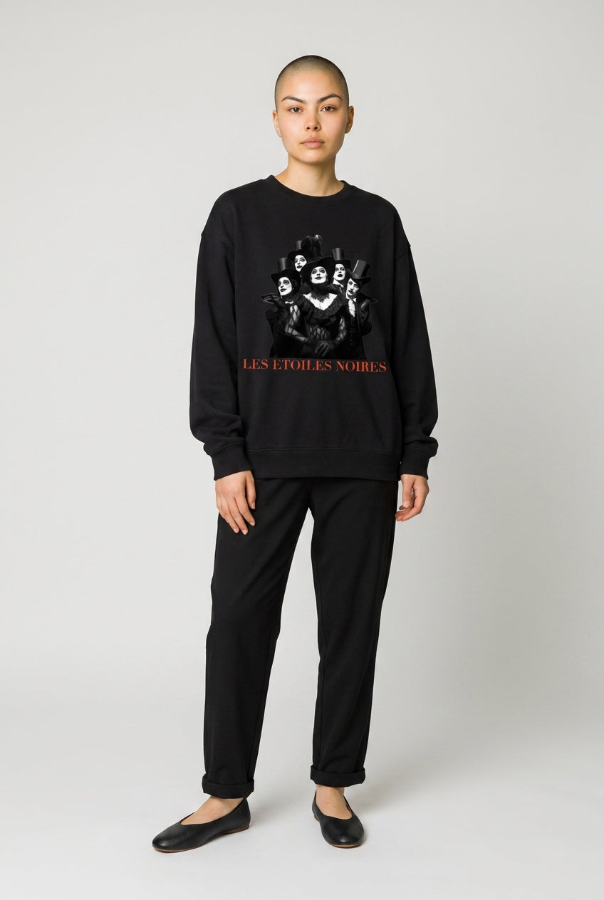 Drop Shoulder Sweatshirt — LES ÉTOILES NOIRES | Theatre-Inspired Fashion