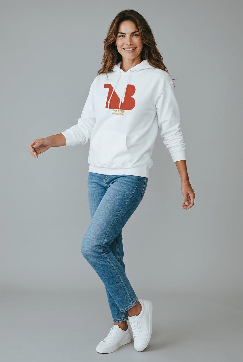 Theatre-Inspired Statement Hoodie — THEATRE NOIR BLANC | Noir Aesthetic