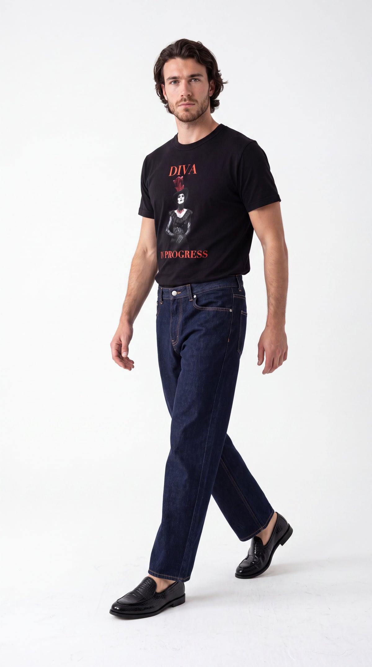 Unisex Slim Fit Heavyweight Tee | DIVA IN PROGRESS