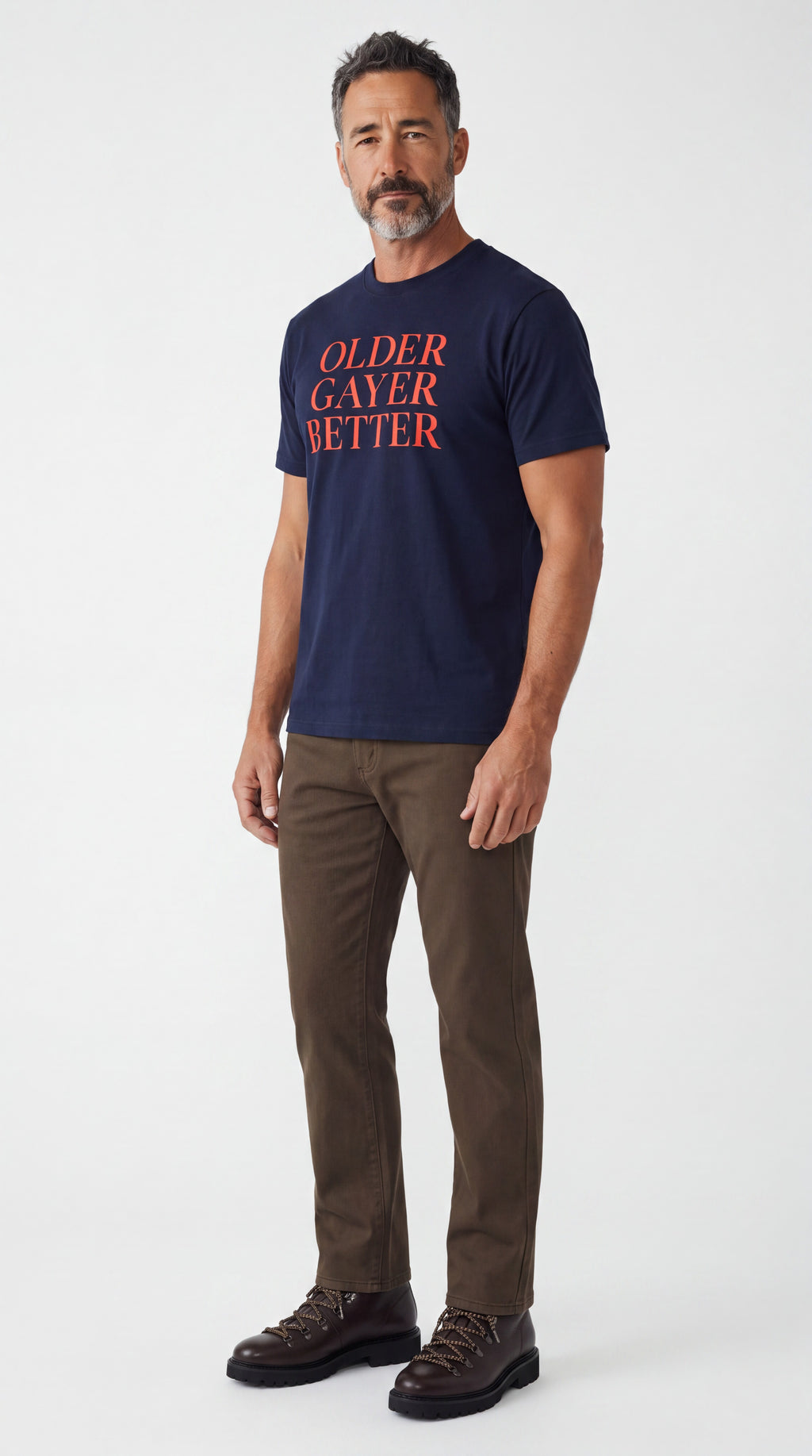 Unisex Seamless 100% Cotton Tee | OLDER GAYER BETTER