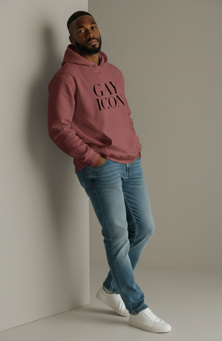 Bold LGBTQ+ Statement Hoodie | GAY ICON | GAY ICON COLLECTION
