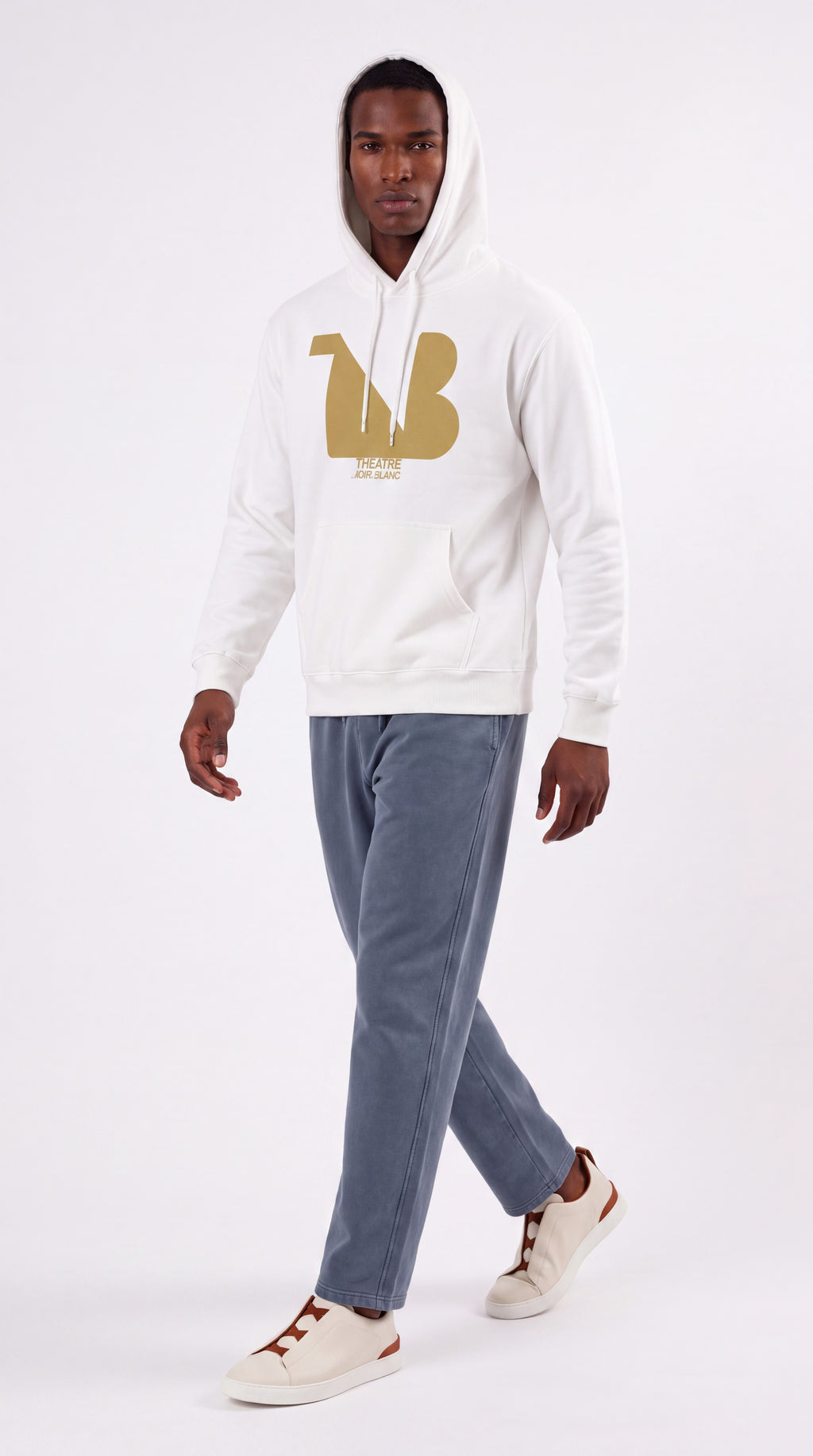 Unisex Heavyweight 100% Cotton Hoodie Gold Logo